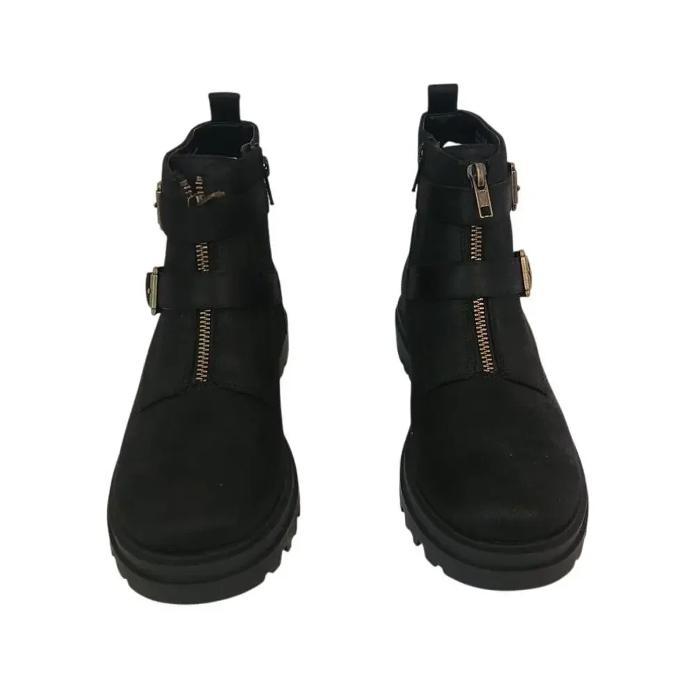 New Bella Vita Comfort Lug Sole Arcadia Biker Black 8.5M